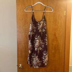 Val Mode Lingerie Floral Print Night Slip Dress Chemise Nightie Vintage Large